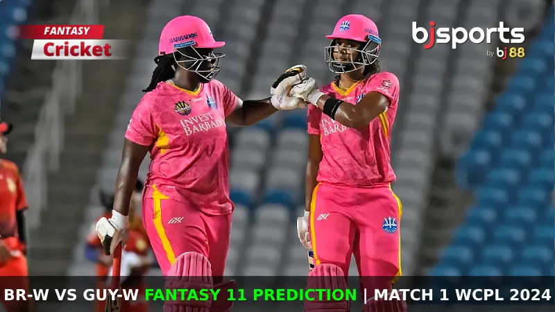 BR-W vs GUY-W Dream11 Prediction, WCPL Fantasy Cricket Tips, Playing XI, Pitch Report & Injury Updates For Match 1 of WCPL 2024