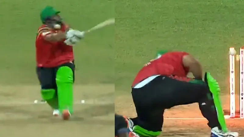 CPL 2024: Azam Khan falls on ground after being struck by bouncer on neck, video goes viral