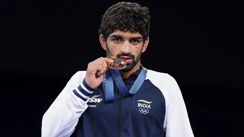 Paris Olympics 2024: Aman Sehrawat secures Bronze in Freestyle Wrestling - Cricketers React