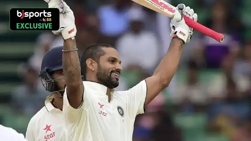 Ranking Shikhar Dhawan's Top 3 Performances in Test Cricket