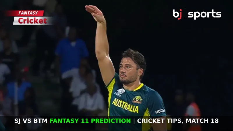 SJ vs BTM Dream11 Prediction, GLT20 2024 Fantasy Cricket Tips, Playing XI, Pitch Report & Injury Updates for Match 18