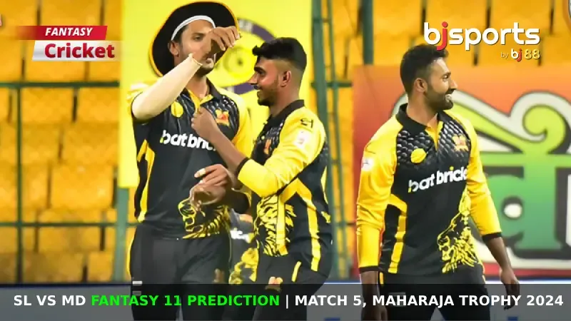 SL vs MD Dream11 Prediction, Fantasy Cricket Tips, Playing XI, Pitch Report & Injury Updates For Match 5 of Maharaja Trophy 2024