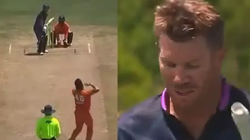 Watch David Warner gets dismissed for 12 on MAX60 Caribbean League debut