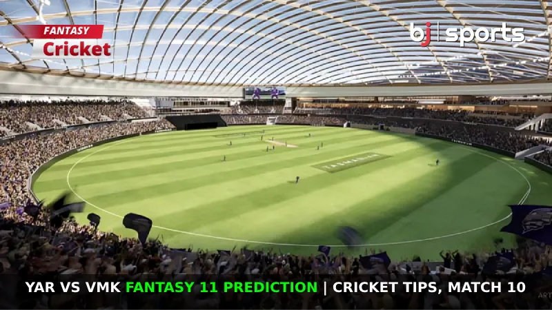 YAR vs VMK Dream11 Prediction, Fantasy Cricket Tips, Playing XI, Pitch Report & Injury Updates For Match 10 of Pondicherry Premier League 2024