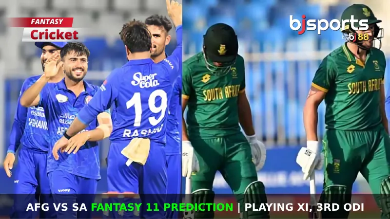 AFG vs SA Dream11 Prediction, Playing XI, Fantasy Cricket Tips, Pitch Report & Injury Updates for Afghanistan tour of South Africa in United Arab Emirates 2024, 3rd ODI