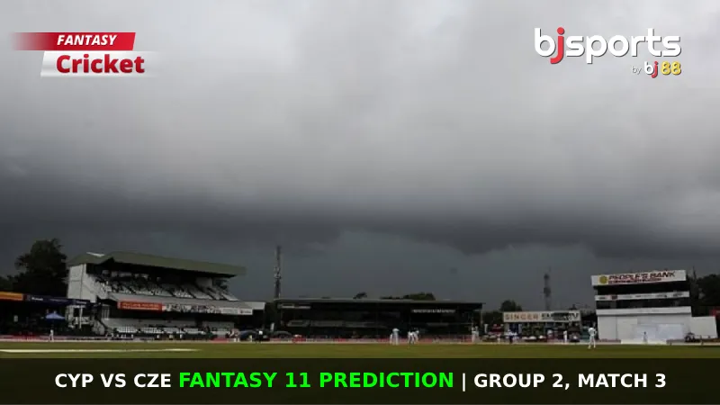 CYP vs CZE Dream11 Prediction, Fantasy Cricket Tips, Playing XI, Pitch Report & Injury Updates For Group 2, Match 3 of European Cricket Championship 2024