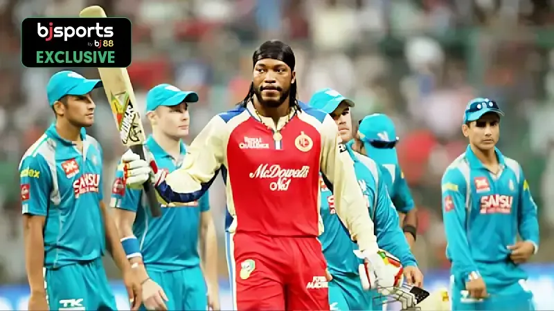 Top three performances of Chris Gayle in IPL