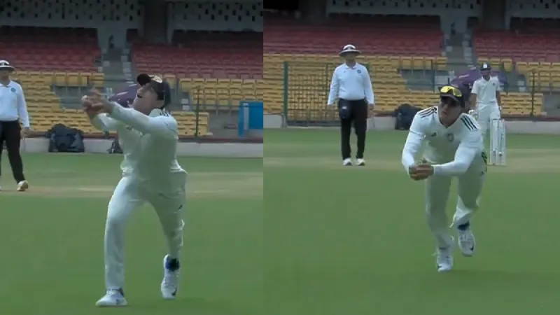 Duleep Trophy 2024 Shubman Gill takes magnificent catch to dismiss Rishabh Pant on Day 1