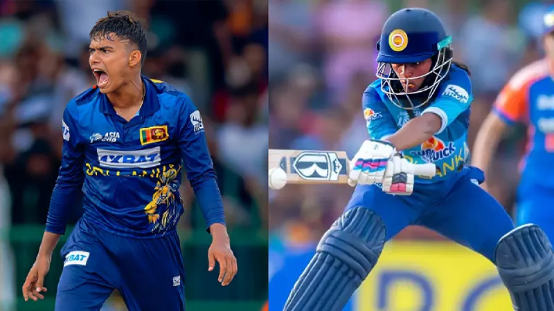 Dunith Wellalage and Harshitha Samarawickrama announced August ICC Players of the Month