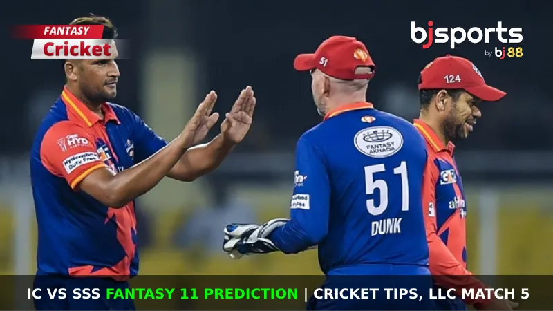 IC vs SSS Dream11 Prediction, LLC Fantasy Cricket Tips, Playing 11, Today Dream11 Team for LLC Match 5