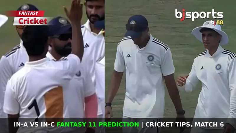 IN-A vs IN-C Dream11 Prediction, Fantasy Cricket Tips, Playing XI, Pitch Report & Injury Updates For Match 6 of Duleep Trophy 2024