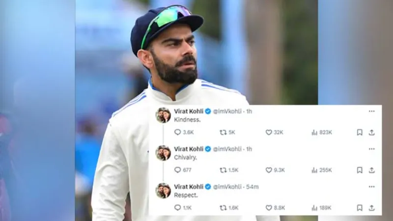 'Kindness. Chivalry. Respect' - Virat Kohli sparks speculations with cryptic tweets ahead of IND vs BAN series