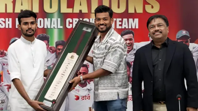 WATCH: Bangladesh players receive winning bonus from BCB after historic series win in Pakistan