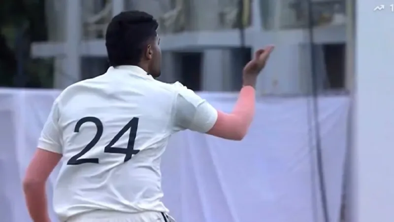 WATCH Harshit Rana brings out ‘flying kiss’ celebration after dismissing Ruturaj Gaikwad in Duleep Trophy