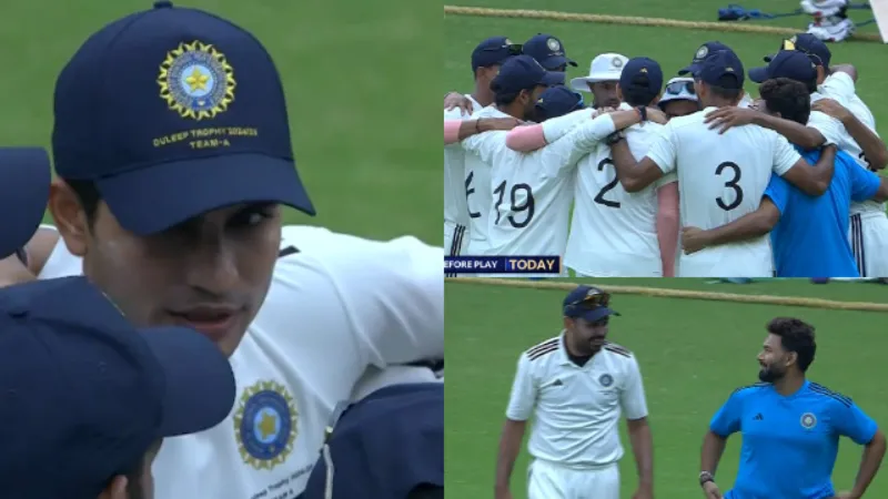 WATCH: India B's Rishabh Pant hilariously joins India A huddle, video goes viral