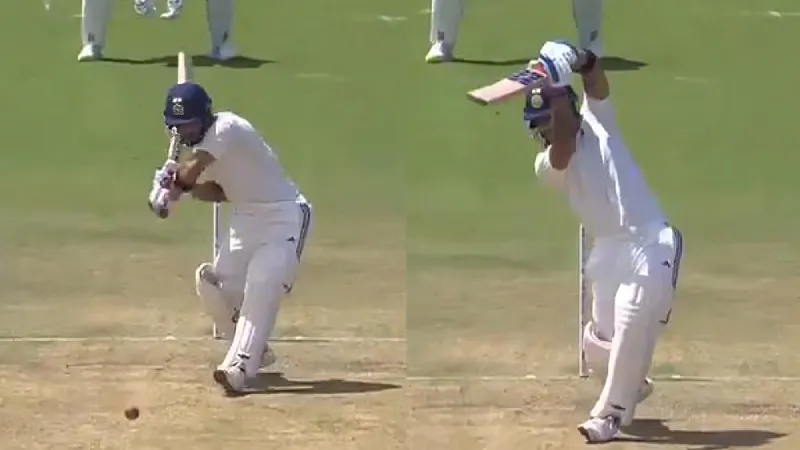 WATCH: Riyan Parag's lofted cover drive for six in Duleep Trophy personifies elegance