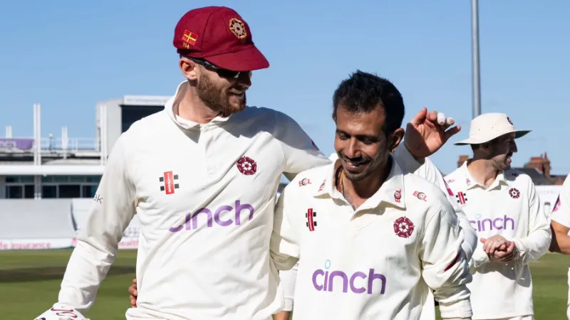 WATCH: Yuzvendra Chahal picks four as Northamptonshire restrict Leicestershire to 203 runs in first innings