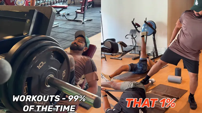 Watch: Rohit Sharma cherishes moments with friends amidst intense workout