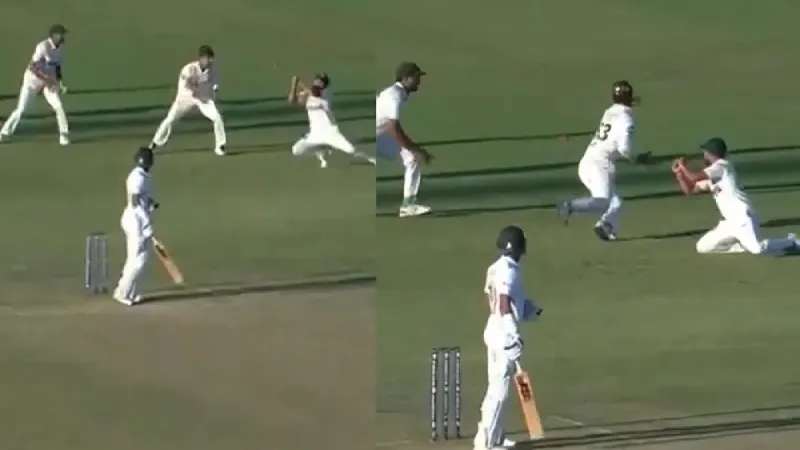 Watch Saud Shakeel drops simple catch against Bangladesh, video goes viral