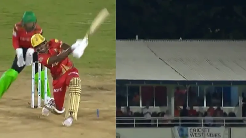 Watch: Shaqkere Parris smacks mammoth 124-metre six in CPL 2024, video goes viral