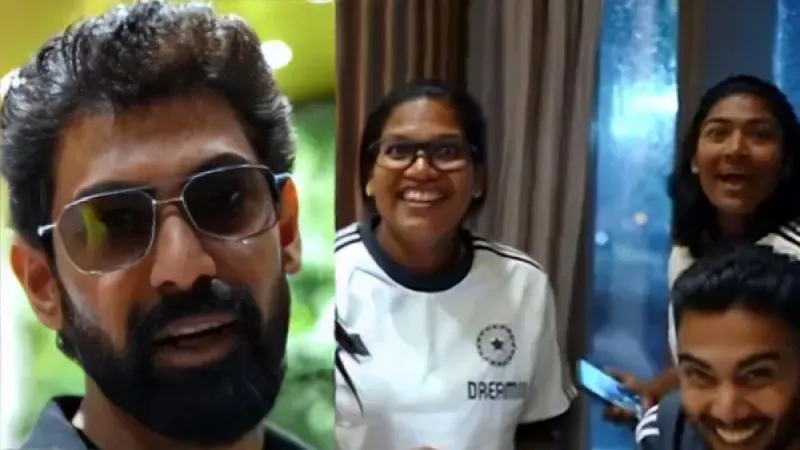 Women's T20 World Cup 2024 Actor Rana Daggubati greets Indian team on their arrival in Dubai