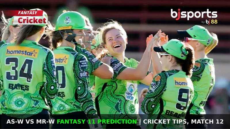 AS-W vs MR-W Dream11 Prediction, Fantasy Cricket Tips, Playing XI, Pitch Report & Injury Updates For Match 12