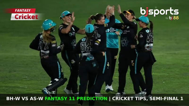 BH-W vs AS-W Dream11 Prediction, Fantasy Cricket Tips, Playing XI, Pitch Report & Injury Updates For Semi-Final 1