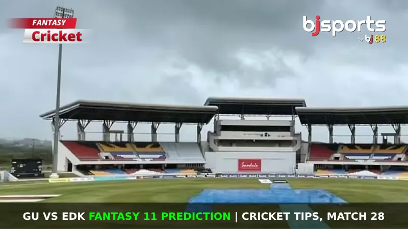 GU vs EDK Dream11 Prediction, Fantasy Cricket Tips, Playing XI, Pitch Report & Injury Updates For Match 28