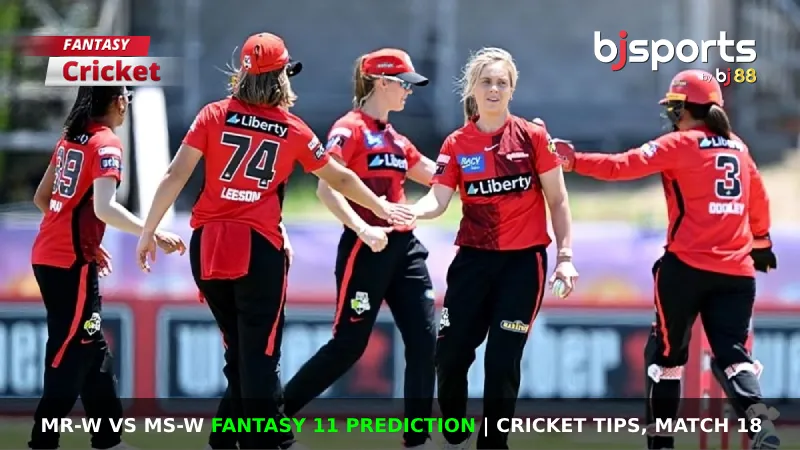 MR-W vs MS-W Dream11 Prediction, Fantasy Cricket Tips, Playing XI, Pitch Report & Injury Updates For Match 18