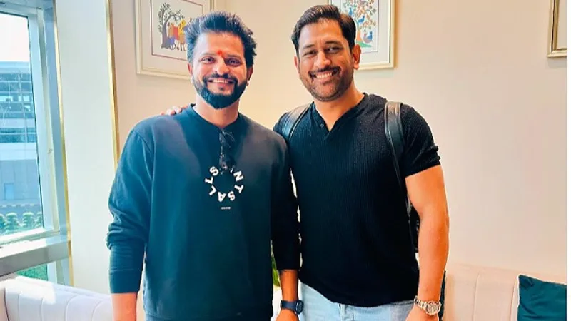 Suresh Raina catches up with MS Dhoni ahead of IPL 2025 retention announcement