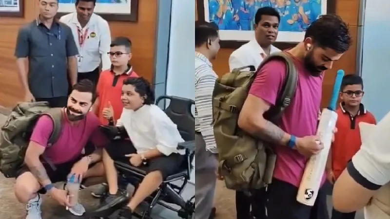 WATCH Virat Kohli gives autograph to specially-abled young fan waiting at team hotel, video goes viral