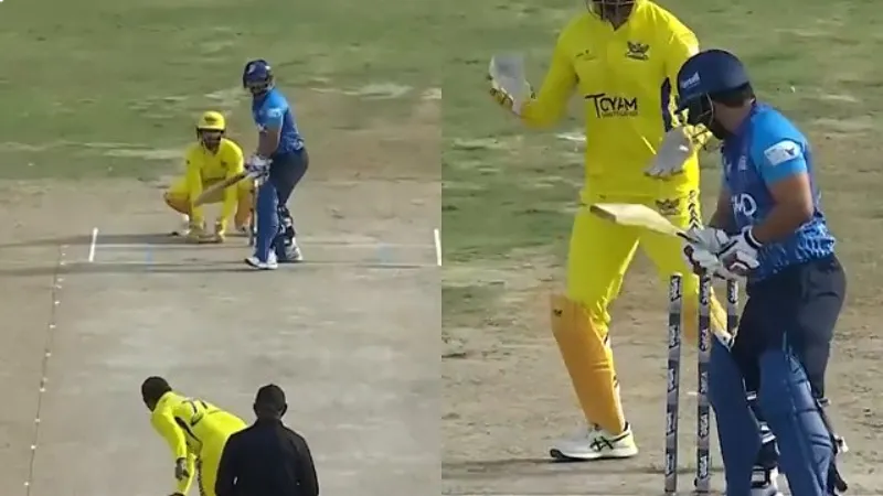 Watch: Kedar Jadhav left perplexed by Shane Warne-like turn in LLC 2024, video goes viral