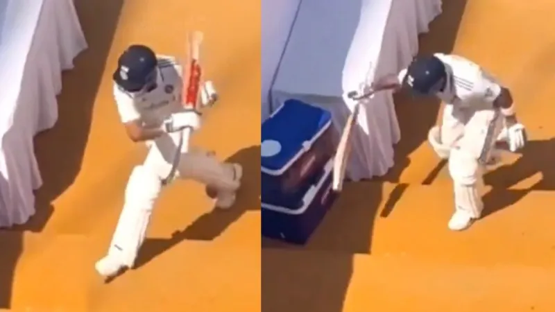 Watch: Virat Kohli loses his cool as he smashes ice box after getting dismissed in second Test versus New Zealand