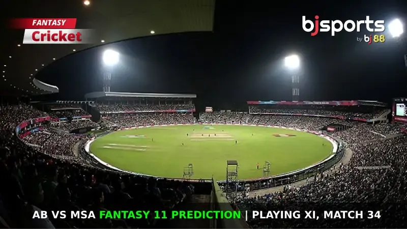 AB vs MSA Dream11 Prediction, Fantasy Cricket Tips, Playing XI, Pitch Report & Injury Updates For Match 34