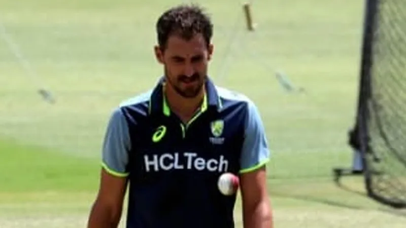 Mitchell Starc uses unique half red and half white ball to help Australian batters prepare for swing bowling