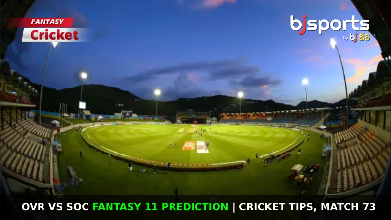 OVR vs SOC Dream11 Prediction, Fantasy Cricket Tips, Playing XI, Pitch Report & Injury Updates For Match 73