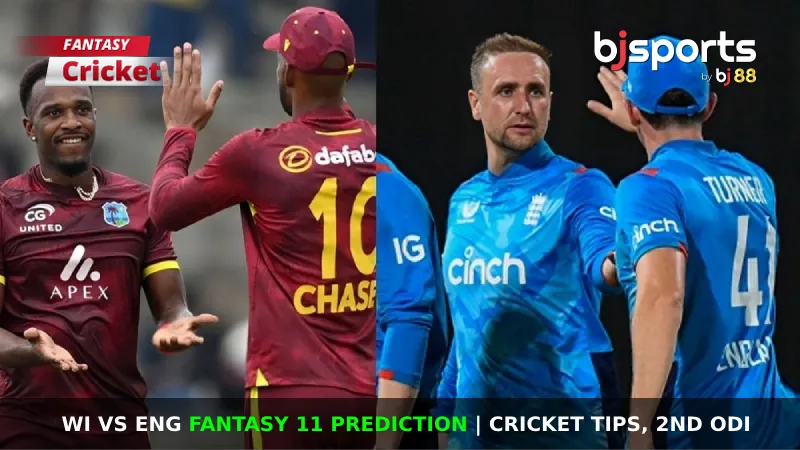 WI vs ENG Dream11 Prediction, Fantasy Cricket Tips, Predicted Playing XI, Pitch Report & Injury Updates For 2nd ODI