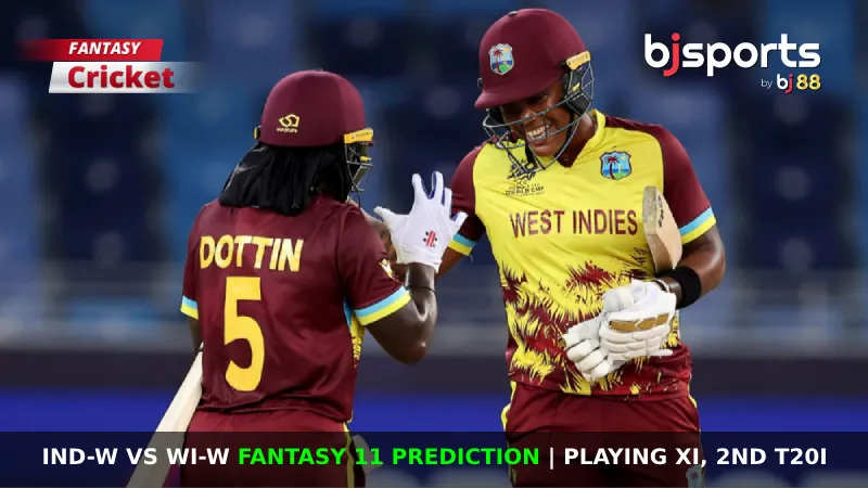 IND-W vs WI-W Dream11 Prediction, Fantasy Cricket Tips, Playing XI, Pitch Report & Injury Updates For 2nd T20I