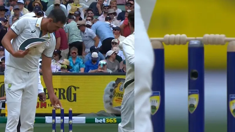 Watch Mitchell Starc’s bail-swap trick brings Ravindra Jadeja's wicket for Aussies