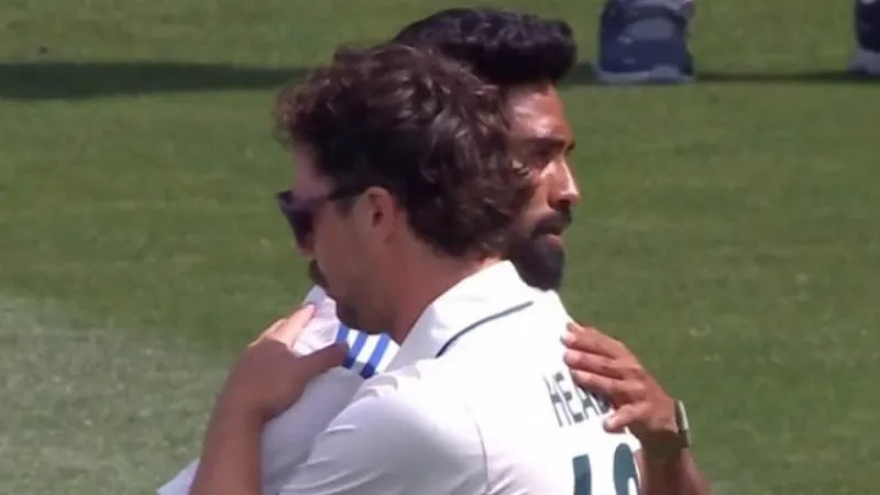 Watch: Mohammed Siraj, Travis Head put controversy to rest with warm hug after Adelaide Test