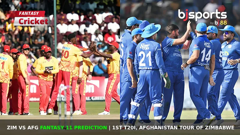 ZIM vs AFG Fantasy 11 Prediction 1st T20I, Afghanistan tour of Zimbabwe 2024-25