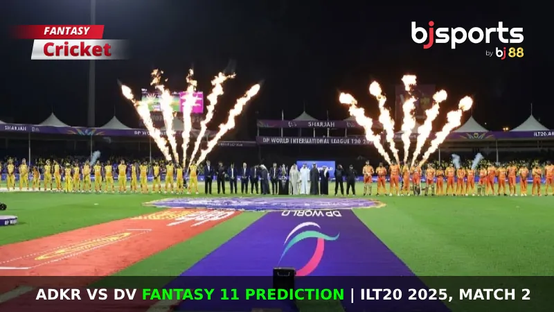 ADKR vs DV Dream11 Prediction, Fantasy Cricket Tips, Playing XI, Pitch Report, & Injury Updates for ILT20 2025, Match 2