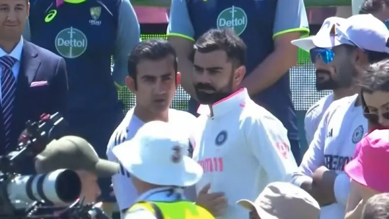 Watch Gautam Gambhir hugs Virat Kohli after SCG Test, sends fans into frenzy