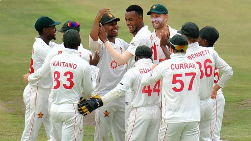 Zimbabwe limits Afghanistan to subpar total in first innings